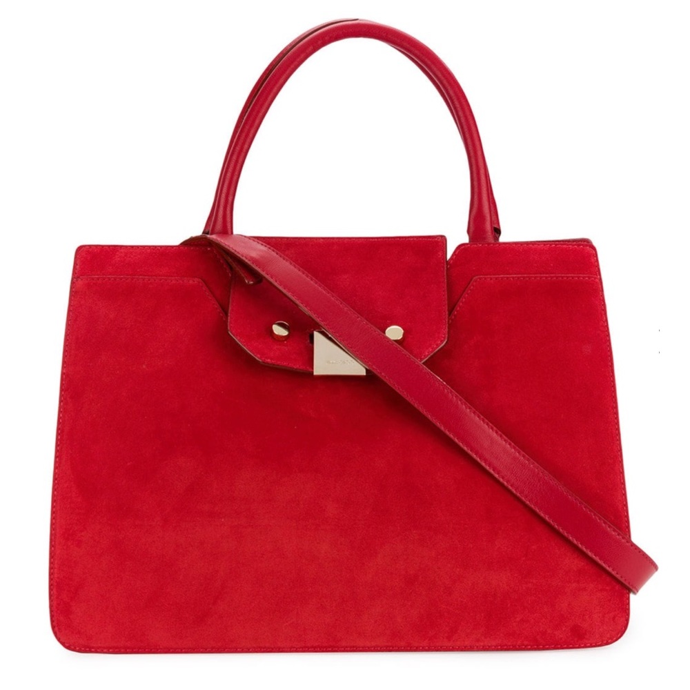 NEW✨ Jimmy Choo Rebel Tote Cherry Red